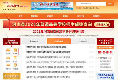 河南省阳光高考信息平台怎么查分（2025最新查询入口）