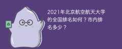 2021年北京航空航天大学的全国排名如何？市内排名多少？