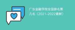 广东金融学院全国排名第几名（2021-2022最新）