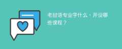 老挝语专业学什么（附课程目录）