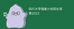 四川大学强基计划招生简章2022