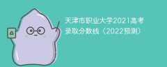 天津市职业大学2021高考录取分数线（2022预测）