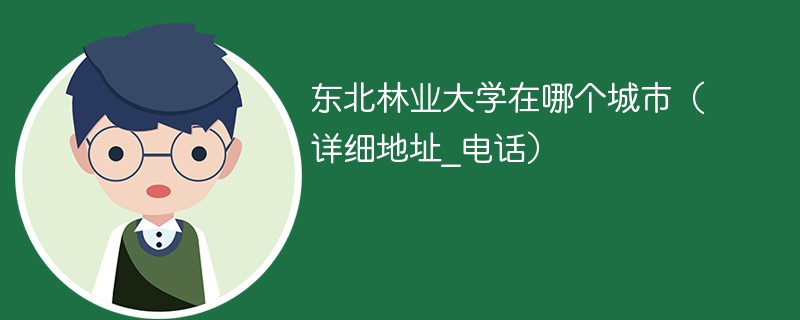 东北林业大学在哪个城市（详细地址_电话）