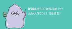 新疆高考300分理科能上什么好大学2023（附排名）