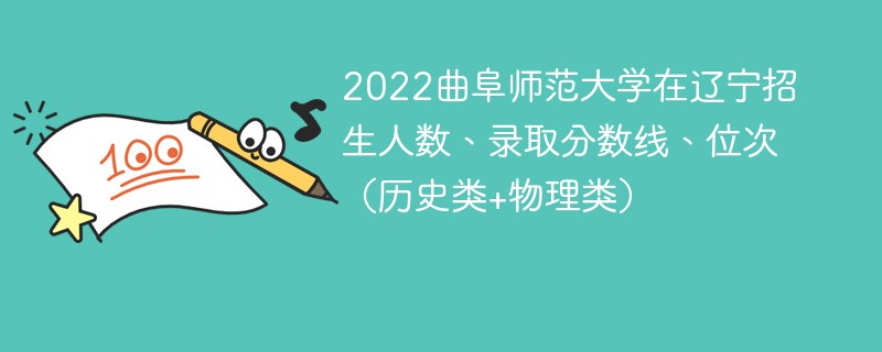 2022曲阜师范大学在辽宁招生人数、录取分数线、位次（历史类+物理类）