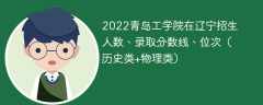 2022青岛工学院在辽宁招生人数、录取分数线、位次（历史类+物理类）