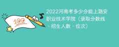 2023河南考上潞安职业技术学院要多少分（附2020-2022录取分数线）