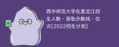 西华师范大学在黑龙江招生人数、录取分数线、位次[2022招生计划]