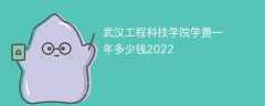 武汉工程科技学院学费一年多少钱2022