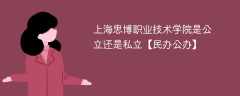 上海思博职业技术学院是公立还是私立【民办公办】