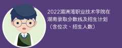 2022湄洲湾职业技术学院在湖南录取分数线及招生计划（含位次、招生人数）
