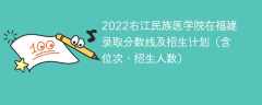 2022右江民族医学院在福建录取分数线及招生计划（含位次、招生人数）