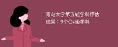 青岛大学第五轮学科评估结果：9个C+级学科