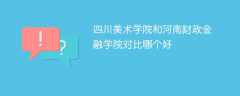 四川美术学院和河南财政金融学院对比哪个好