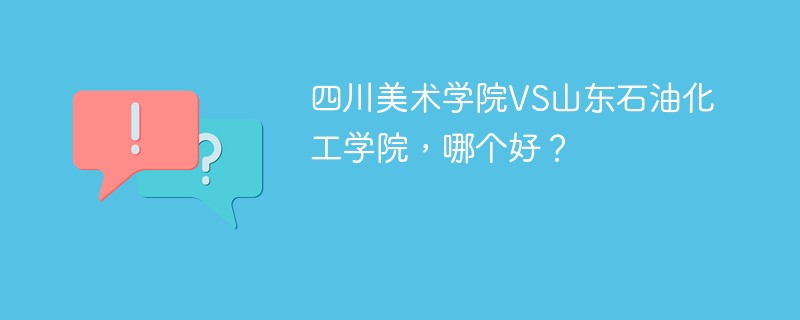 四川美术学院VS山东石油化工学院，哪个好？