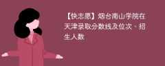 烟台南山学院在天津录取分数线及位次、招生人数「2021-2023招生计划」