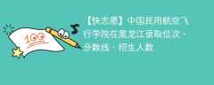 中国民用航空飞行学院在黑龙江录取位次、分数线、招生人数「2021-2023招生计划」