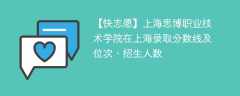 上海思博职业技术学院在上海录取分数线及位次、招生人数「2021-2023招生计划」