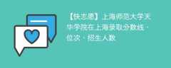 上海师范大学天华学院在上海录取分数线、位次、招生人数（2021-2023招生计划）