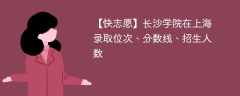 长沙学院在上海录取位次、分数线、招生人数「2021-2023招生计划」