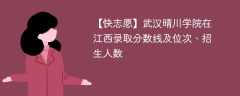武汉晴川学院在江西录取分数线及位次、招生人数「2021-2023招生计划」