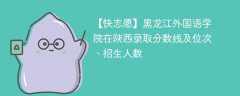 黑龙江外国语学院在陕西录取分数线及位次、招生人数「2021-2023招生计划」