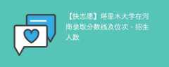 塔里木大学在河南录取分数线及位次、招生人数「2021-2023招生计划」