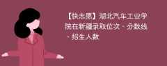 湖北汽车工业学院在新疆录取位次、分数线、招生人数「2021-2023招生计划」