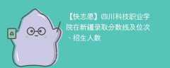 四川科技职业学院在新疆录取分数线及位次、招生人数「2021-2023招生计划」