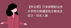 巴音郭楞职业技术学院在新疆录取分数线及位次、招生人数「2021-2023招生计划」