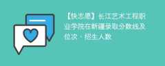 长江艺术工程职业学院在新疆录取分数线及位次、招生人数「2021-2023招生计划」