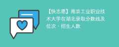 南京工业职业技术大学在湖北录取分数线及位次、招生人数「2021-2023招生计划」