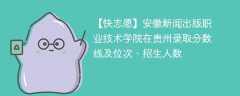 安徽新闻出版职业技术学院在贵州录取分数线及位次、招生人数「2021-2023招生计划」