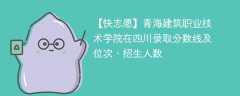 青海建筑职业技术学院在四川录取分数线及位次、招生人数「2021-2023招生计划」