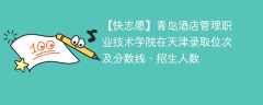 青岛酒店管理职业技术学院在天津录取位次及分数线、招生人数（2021-2023招生计划）