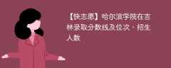 哈尔滨学院在吉林录取分数线及位次、招生人数「2021-2023招生计划」