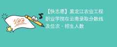 黑龙江农业工程职业学院在云南录取分数线及位次、招生人数「2021-2023招生计划」