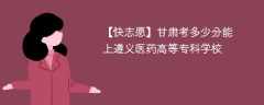 2025甘肃考上遵义医药高等专科学校要多少分(附2022-2024录取分数线)