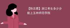 2025浙江考生多少分能上玉林师范学院(附2022-2024录取分数线)