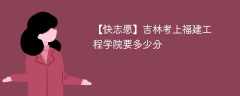 2024吉林考上福建工程学院要多少分（附2021-2023录取分数线）