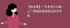 2025广东考多少分能上广西国际商务职业技术学院(附2022-2024录取分数线)