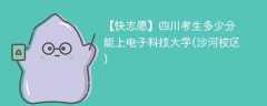 2025四川考生多少分能上电子科技大学(沙河校区)(附2022-2024录取分数线)