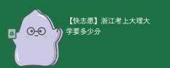 2025浙江考上大理大学要多少分(附2022-2024录取分数线)
