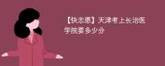 2025天津考生多少分能上长治医学院(附2022-2024录取分数线)