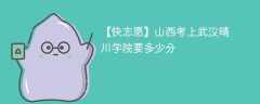2025山西考生多少分能上武汉晴川学院(附2022-2024录取分数线)