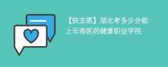 2025湖北考多少分能上云南医药健康职业学院(附2022-2024录取分数线)