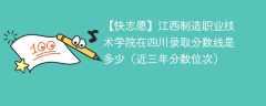 2024年江西制造职业技术学院在四川录取分数线是多少（2023~2021近三年分数位次）