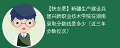 新疆生产建设兵团兴新职业技术学院在湖南录取分数线2024年是多少（2024~2022近三年分数位次）