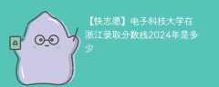 电子科技大学在浙江录取分数线2024年是多少（2024~2022近三年分数位次）