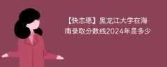 黑龙江大学在海南录取分数线2024年是多少（2023~2021近三年分数位次）